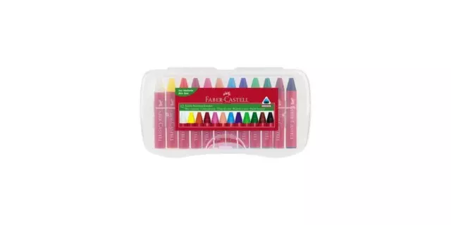 Faber Castell Wachsmalstift Jumbo Maße: 2 x 12 cm (Ø x L) Schreibfarbe: weiß,...