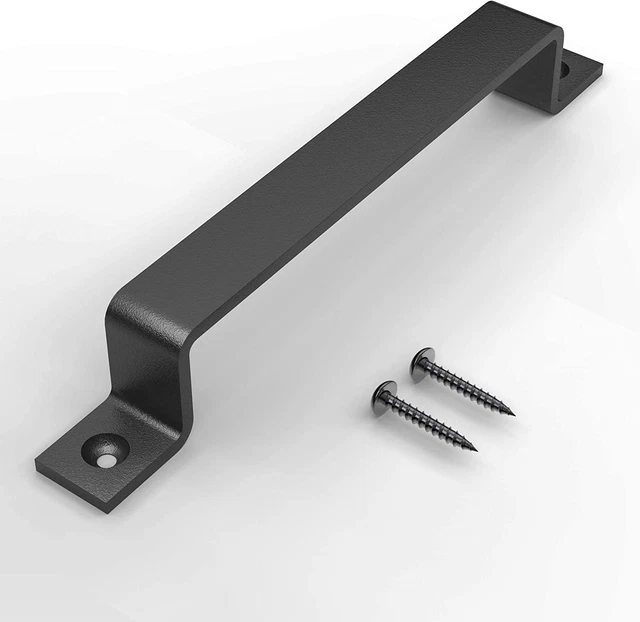 10 inch Sliding Barn Door Handle Pull Black Large Rustic Fence Gate Handle 3