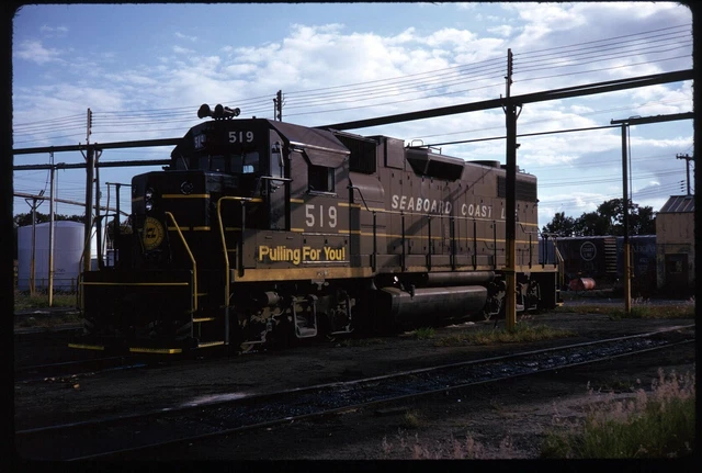 Original Rail Slide - SCL Seaboard Coast Line 519 Wildwood 11-10-1973