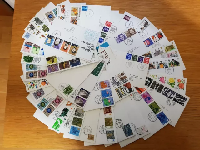 UK FIRST DAY COVERS Job Lot x 40. QE11. 1970's