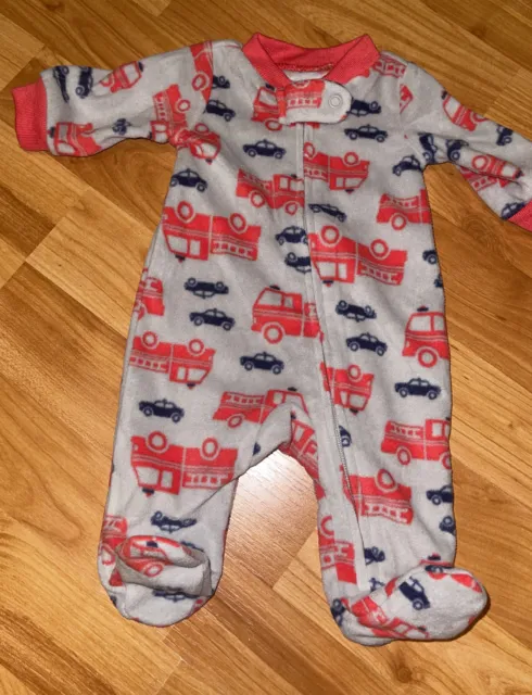 NEW ~ "CARS " Baby Boy PREEMIE FLANNEL Sleeper Outfit / Reborn Clothes
