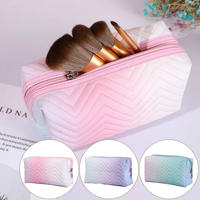 Pochette à fermeture éclair Sac de maquillage Stylo Sac Stockage cosmétique
