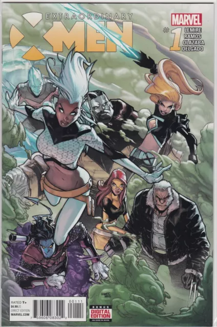 EXTRAORDINARY X-MEN #1 NM 2016 Jeff Lemire Humberto Ramos Old Man Logan