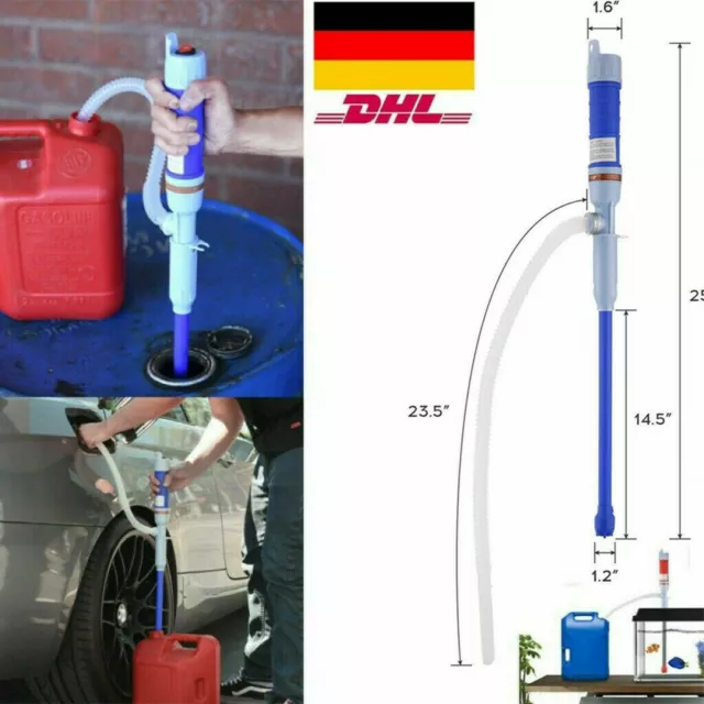 MCarparts Handpumpe Elektrisch Kanisterpumpe Wasserpumpe Benzinpumpe  Umfüllpumpe