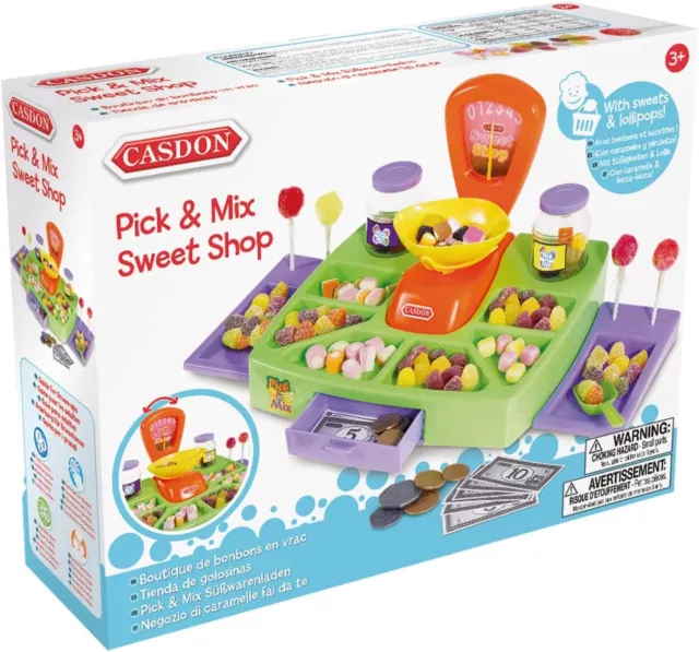 Casdon Pick & Mix Sweet Shop | Toy Sweet Shop Display For Children Aged 3+ | Inc 2