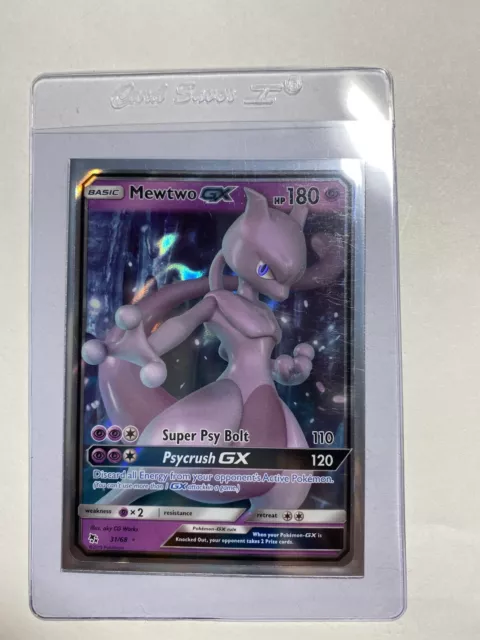 Mewtwo GX 31/68 NM/M Mint Hidden Fates Holofoil Ultra Rare Full Art Holo Pokemon