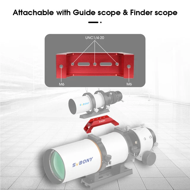 thumbnail image 2 of SVBONY SV550 80mm Refractor Telescope OTA – Triplet APO Apochromatic For Deep-Sky 2 of 6