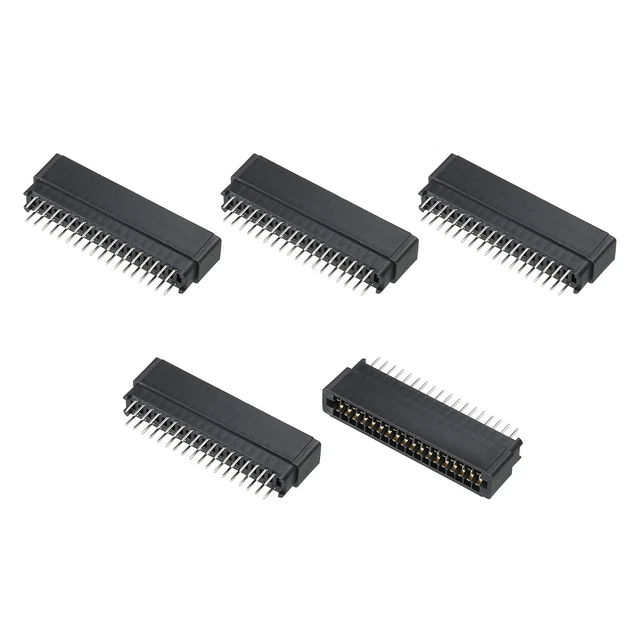 Scheda Bordo Connettore Nero Presa Destra Angolo 36 Pin 2.54mm Passo 5pz