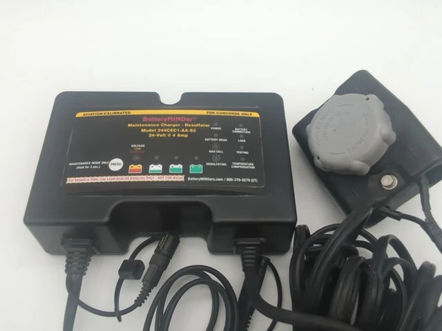 BatteryMINDer® 24V 4 Amp CONCORDE® Aviation Battery Charger 244CEC1-AA-S5