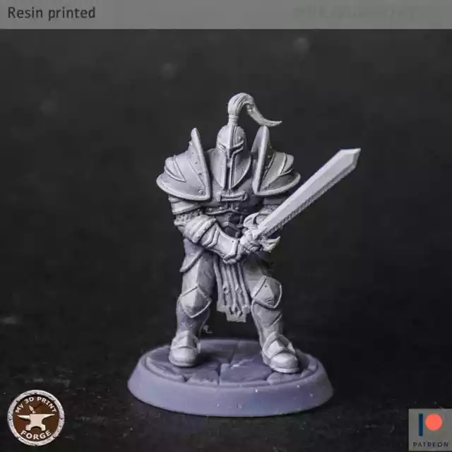 Lordaeron Footman 2Hander Miniatures Tabletop Dungeons and Dragons Mini