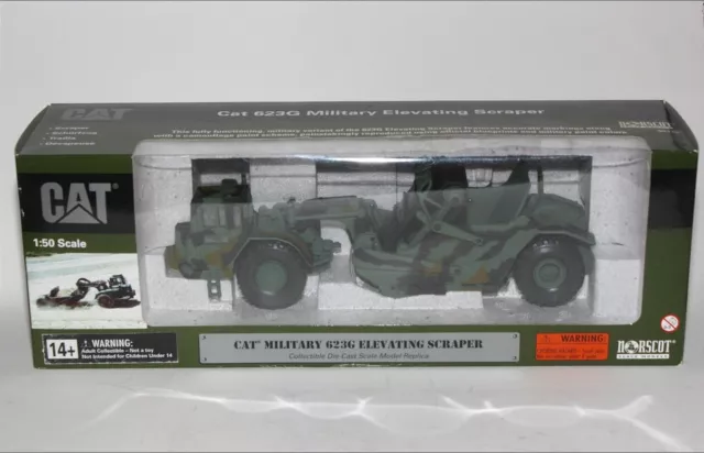 Norscot 55112 Cat Military 623G Elevating Scraper 1/50, MIB