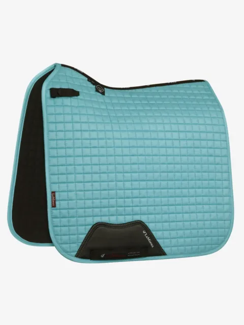 LeMieux Schabracke Dressage Luxury Square Suede in Azure