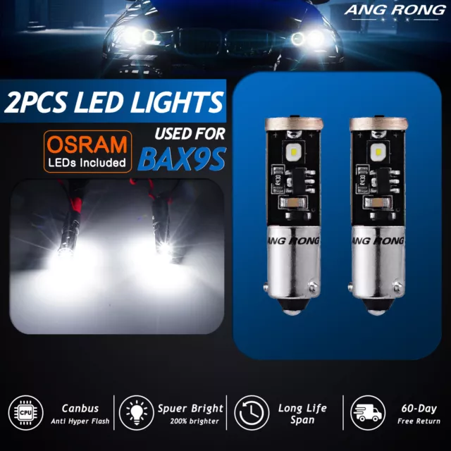 Pair Lights Reverse 5 LED H6w Bax9s for Audi 3 6000K Canbus