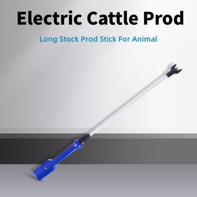 Rechargeable Electric Pro Livestock Prod Waterproof Cattle Prod Long Stock 35"