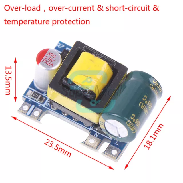 AC-DC 5V 700mA 3.5W Isolation Switch Step-down Power Supply Module 220V to 5V