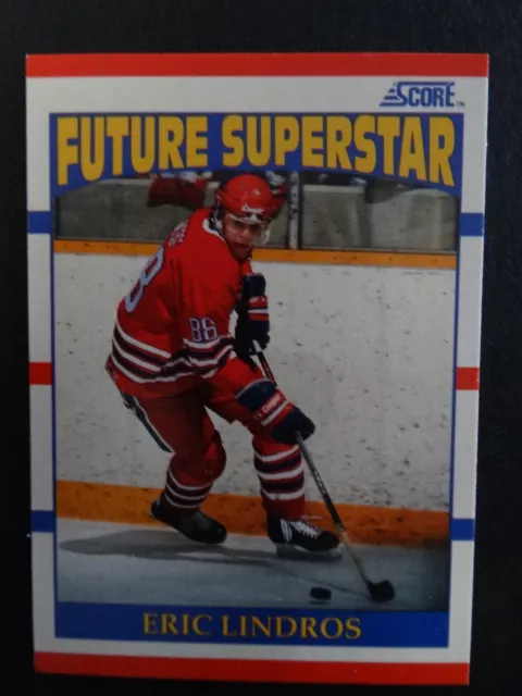 1990-91 Score #440 Eric Lindros Future Superstar RC Rookie Hockey Card