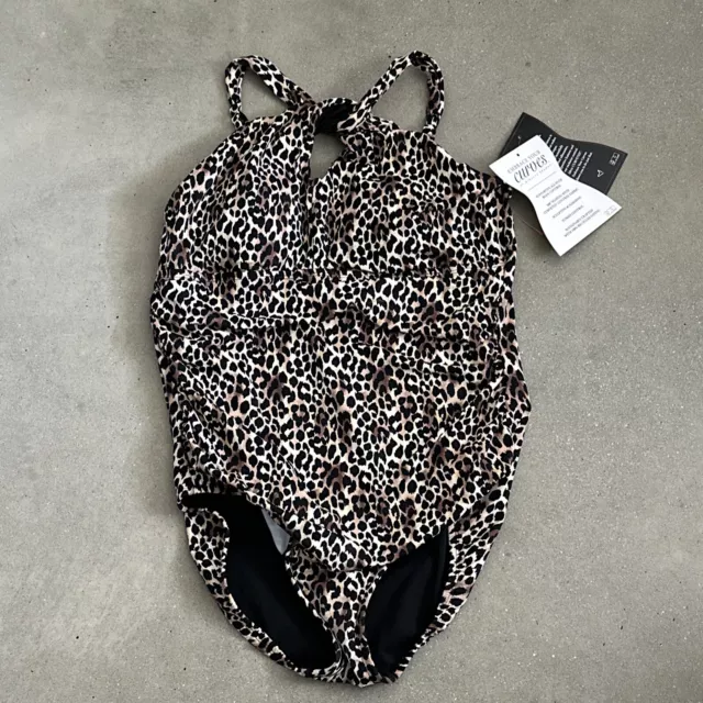 Miraclesuit One Piece Swimsuit Size 16 Animal Print NWT