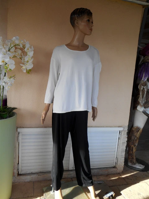 T-shirt Sissi Fashion Taille 48-52 - Neuf Avec étiquettes, Couleur Blanche, Femme, Coupe Régulière