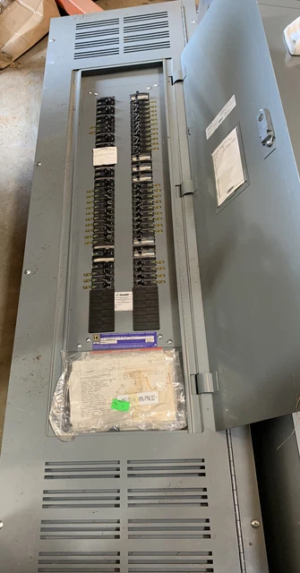 Square D 400amp Main lug 3phase 4wire Panel board And NEMA 1 Closure W/ Breakers