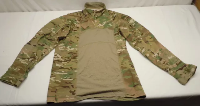 Army Military Multicam OCP Combat 1/4 Zip Shirt Large 8415016177135