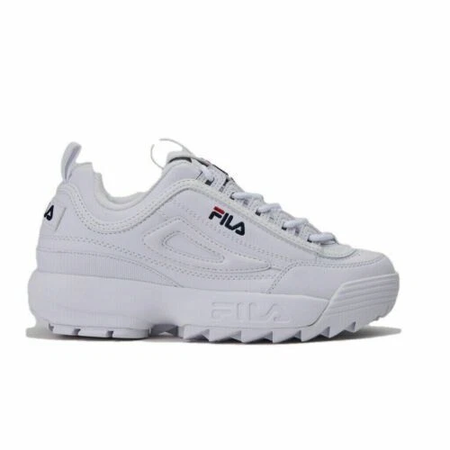 Scarpe ragazza donna Fila Disruptor premium bianco sneakers shoes zepps platform