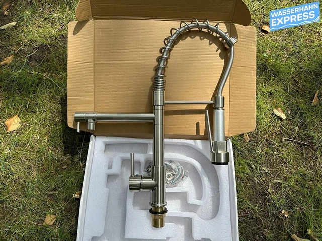BJÖRN| Gastro Wasserhahn Küche/2 Brausen schwenkbar/Armatur Chrom 2 Anschlüsse