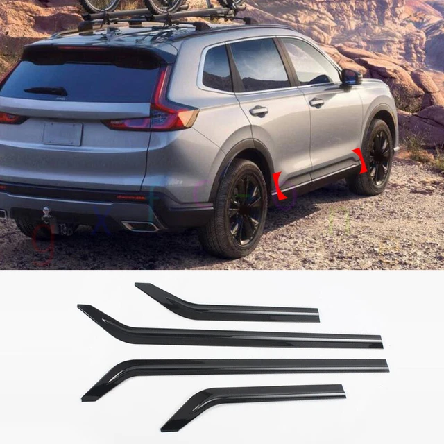 FOR HONDA 20232024 CRV ABS Glossy Black Body Side Door Molding Cover