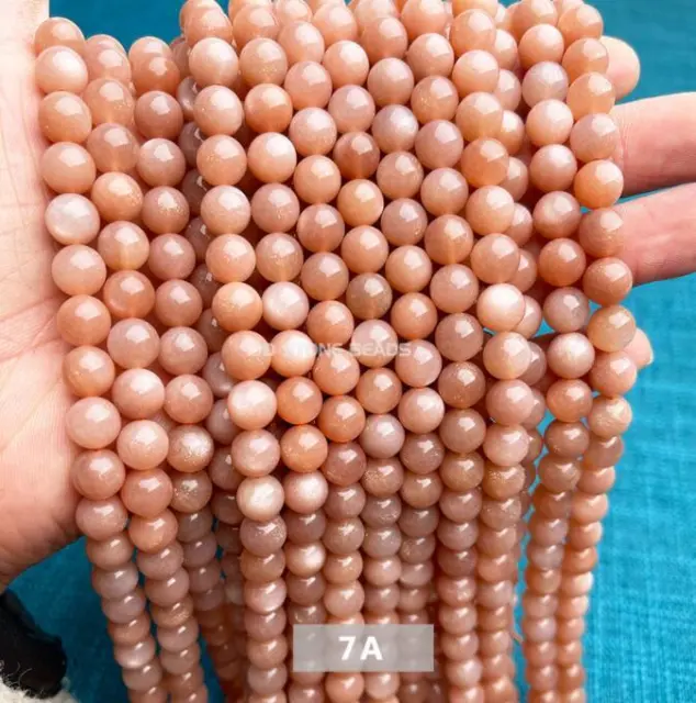 4mm Round Pearl Orange Moonlight Scattered Pearl
