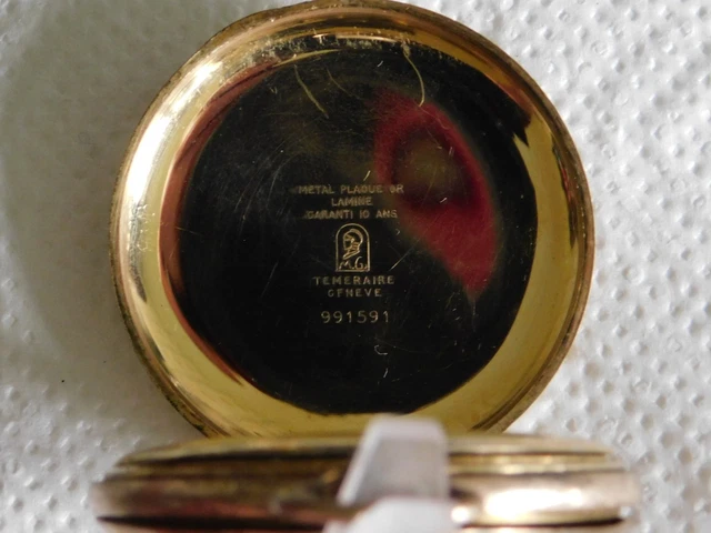 Bijou : Montre De Gousset Cuvette Extérieure En Or Jaune 18k Mouvement à Remontoir  Fonctionne Ds Letat