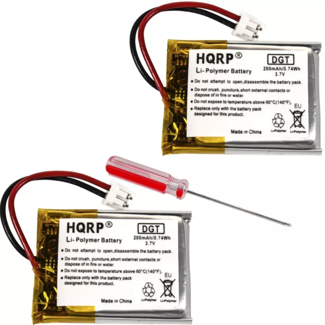 2x HQRP Batteries Compatible with Sportdog FieldTrainer WetlandHunter Series