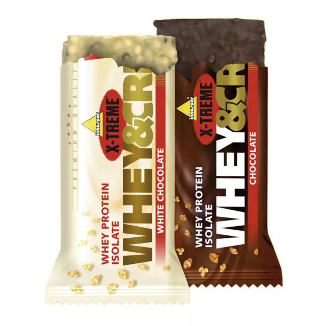 (35,99 EUR/kg) Inko Whey & Crispy 25 x 50g Riegel Kiste Protein Bar Eiweiß