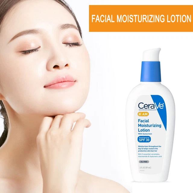 CERAVE AM FACIAL Moisturizing Lotion with SPF 30 3 fl oz (89ml) UK EUR