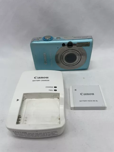 Canon PowerShot SD1200 IS ELPH 10.0MP Digital Camera+ Charger & Battery Works