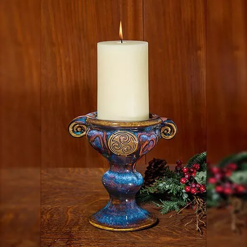 Irish Handmade Pottery Colm de Ris Majestic Candle Holder