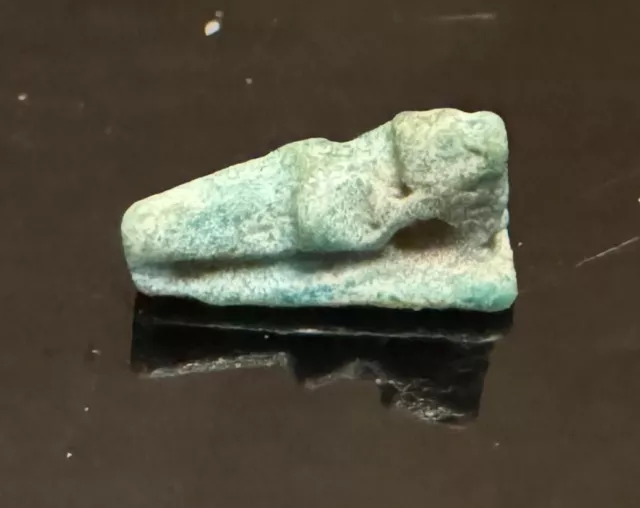 Tiny Ancient Egyptian Faience Crocodile amulet (A10)