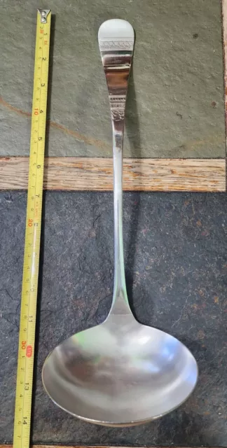 😜PAIRPOINT ANTIQUE c1886! ASCOT PATTERN SILVERPLATED SOUP LADLE  🍲