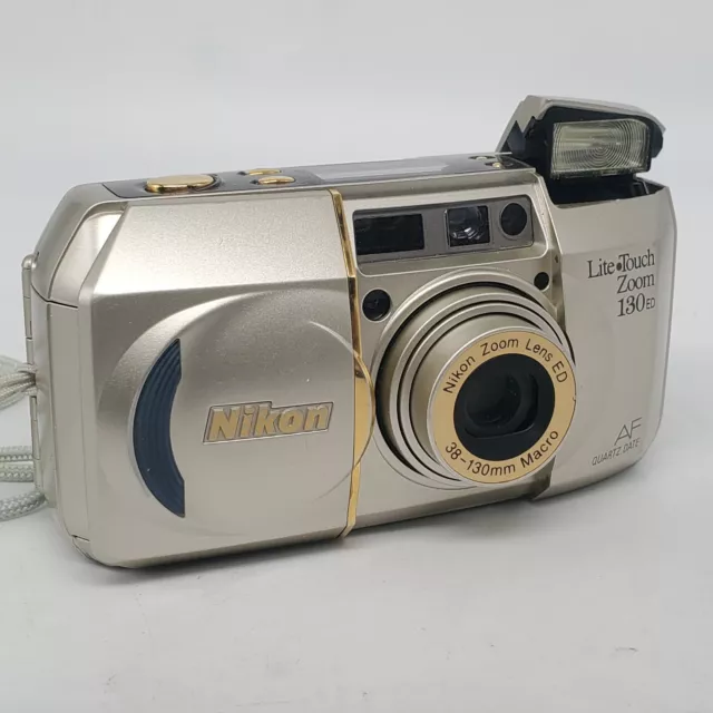 Nikon Lite Touch Zoom 130 ED AF Quartz Date 35mm Point & Shoot Camera Tested VG
