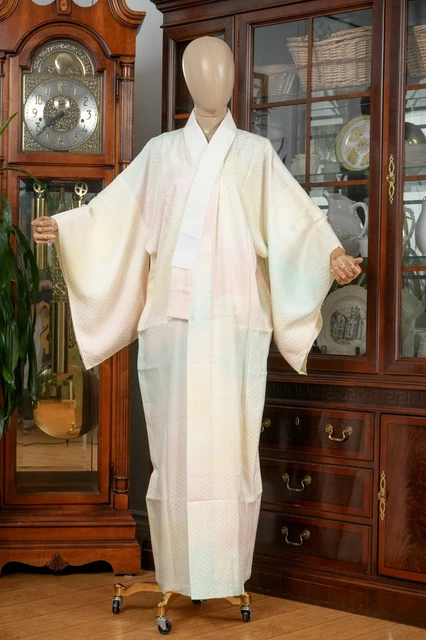 Dear Vanilla Japanese Juban Undergown Women's Kimono Genuine Vintage Mint