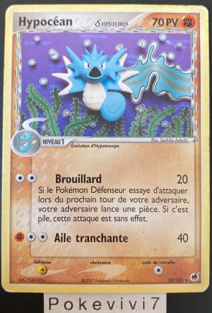 Carte Pokemon HYPOCEAN 22/101 Rare Bloc EX Ile des Dragons FR OCCASION