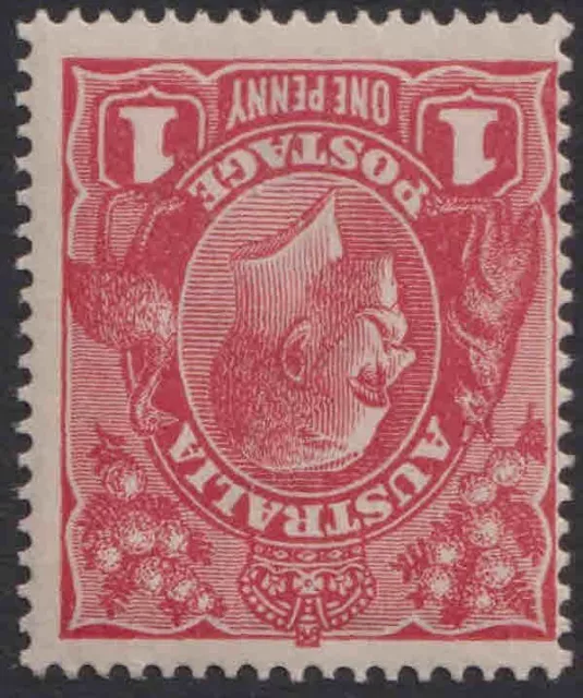 KGV 1916 SG47? 1d red shade,  wmk. inv. very fine unused (LMM) a lovely stamp