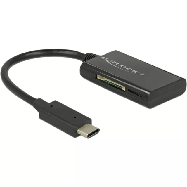 DeLOCK USB-C, Kartenleser, schwarz