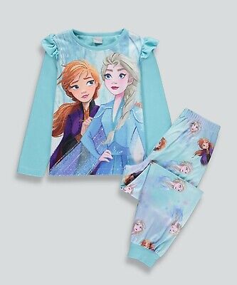 Disney Frozen Girls Fleece Pyjamas - Age 6 or 7 Years. BNWT.  Great Gift