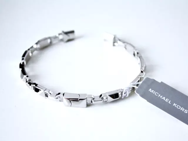 MICHAEL KORS MKC1548AN040 MK Logo Bangle .925 Sterling Silver
