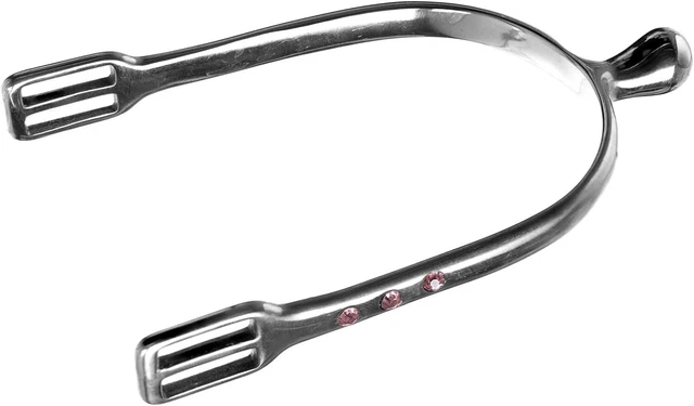 HORZE Bling Spurs Ice  Crystal, One Size Silver