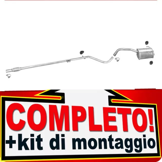 Scarico Completo per FIAT PANDA II (169) 1.1 1.2 EURO3/EURO4 Marmitta