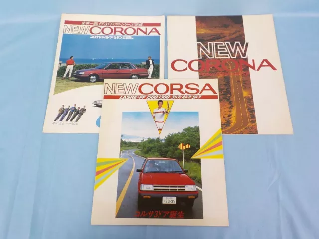 Catalog Toyota Corona Corsa 3 Types Set Pamphlet Original