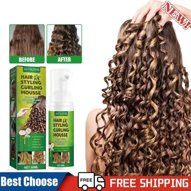 60ml Hair Care Curling Foam Women Haircare Products Curly Hair Styling Cream