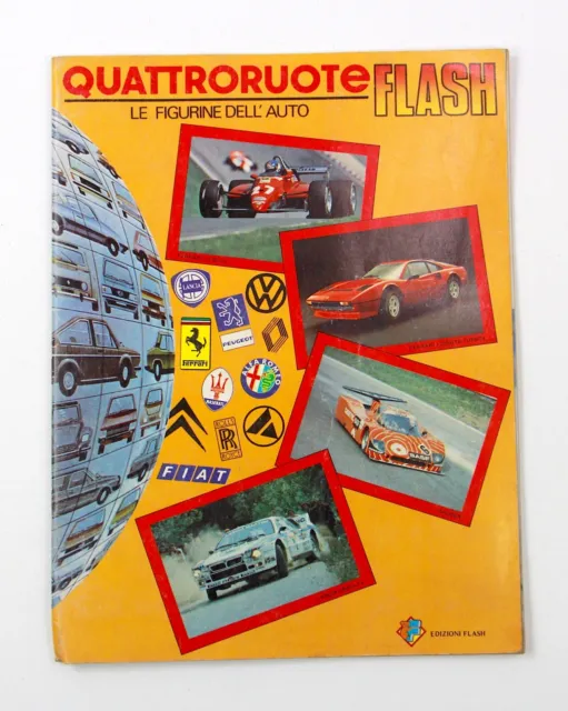 Quattroruote Flash Album Figurine Automobili Vintage da Collezione 1983