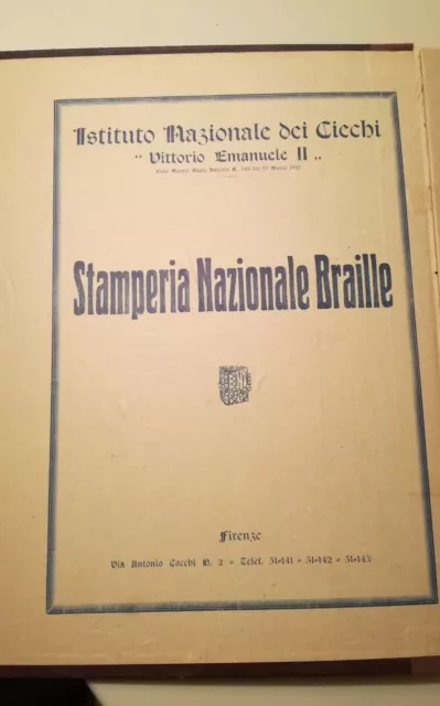 2 Libri antichi in lingua Braille per pianoforte