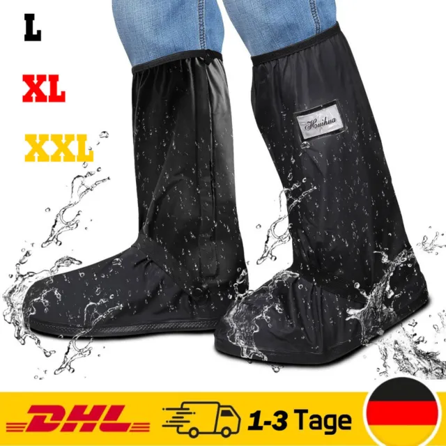 Rutschfest Regenschutz Wasserdicht Schuh Überzieher Überschuhe Fahrrad Schuhe DE